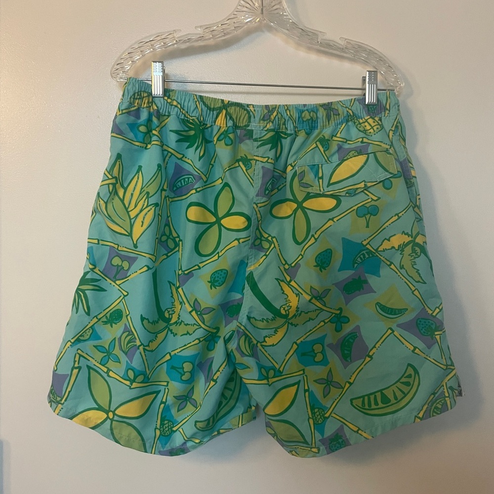 Mens lily pulitzer swim trunks medium